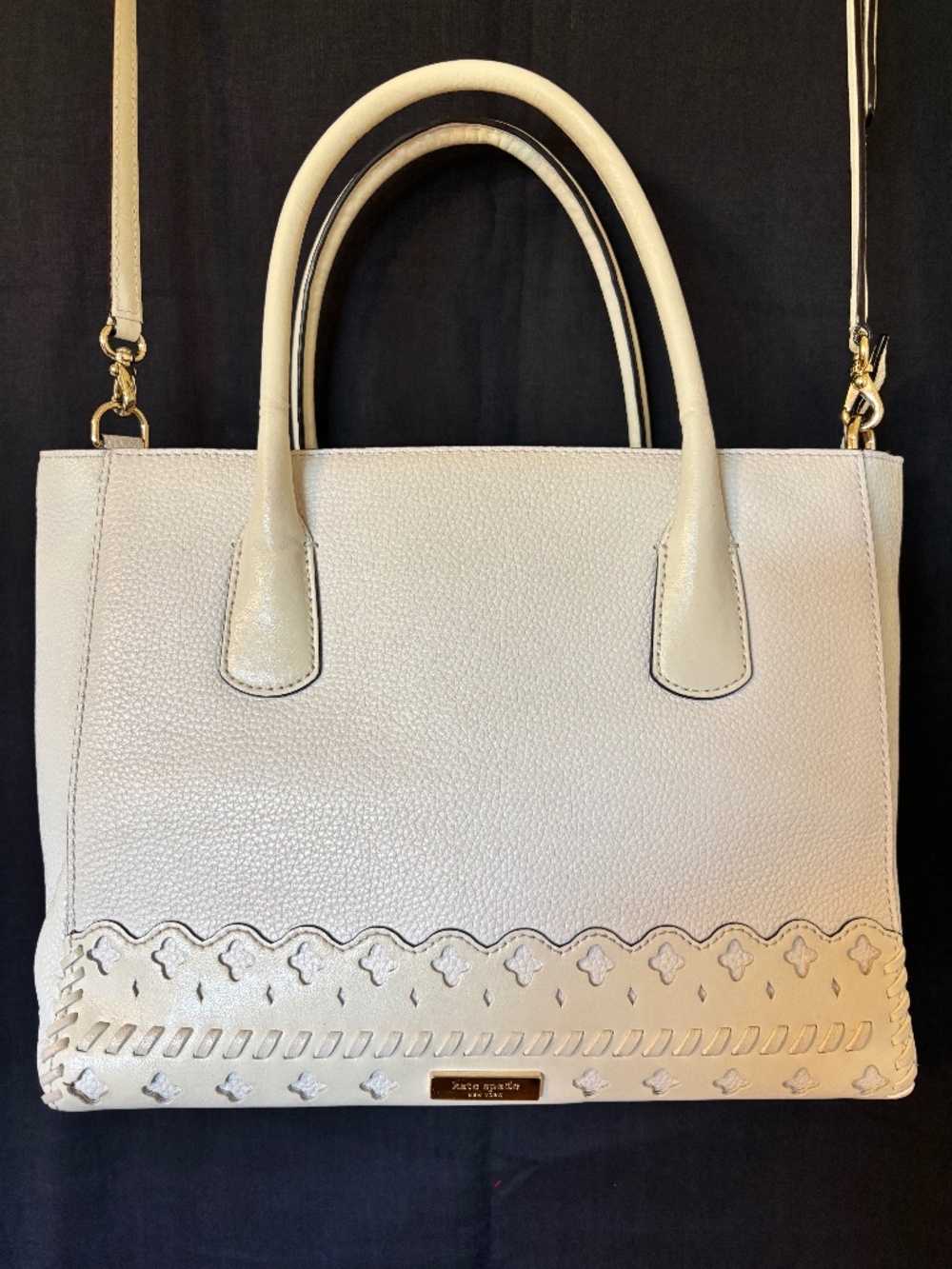 Kate Spade white & cream Cairi purse WKRU5143